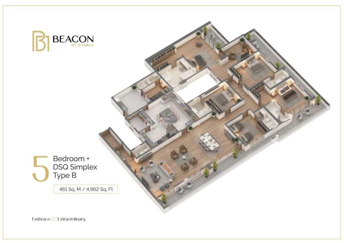 5 Bedroom Plus Dsq Simplex & Duplex Apartments, Kileleshwa, Kileleshwa, Nairobi, Apartment for Sale