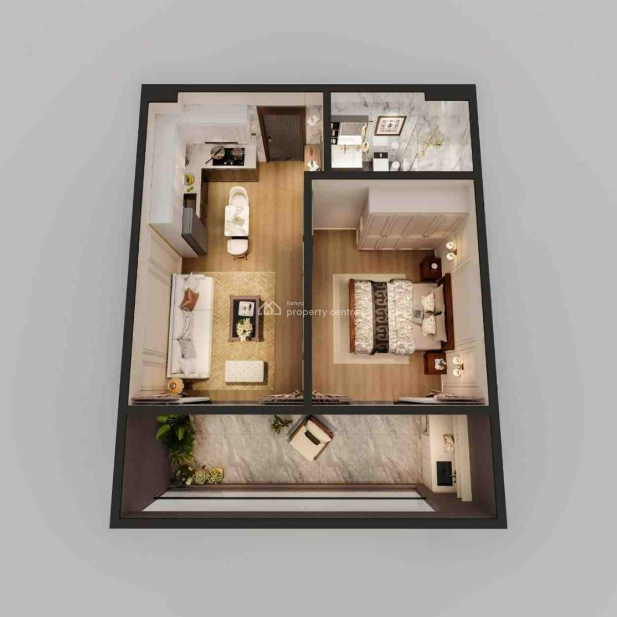 Elegant Apartments, 1 Bedroom, Riverside Drive, Lavington, Nairobi, Apartment for Sale