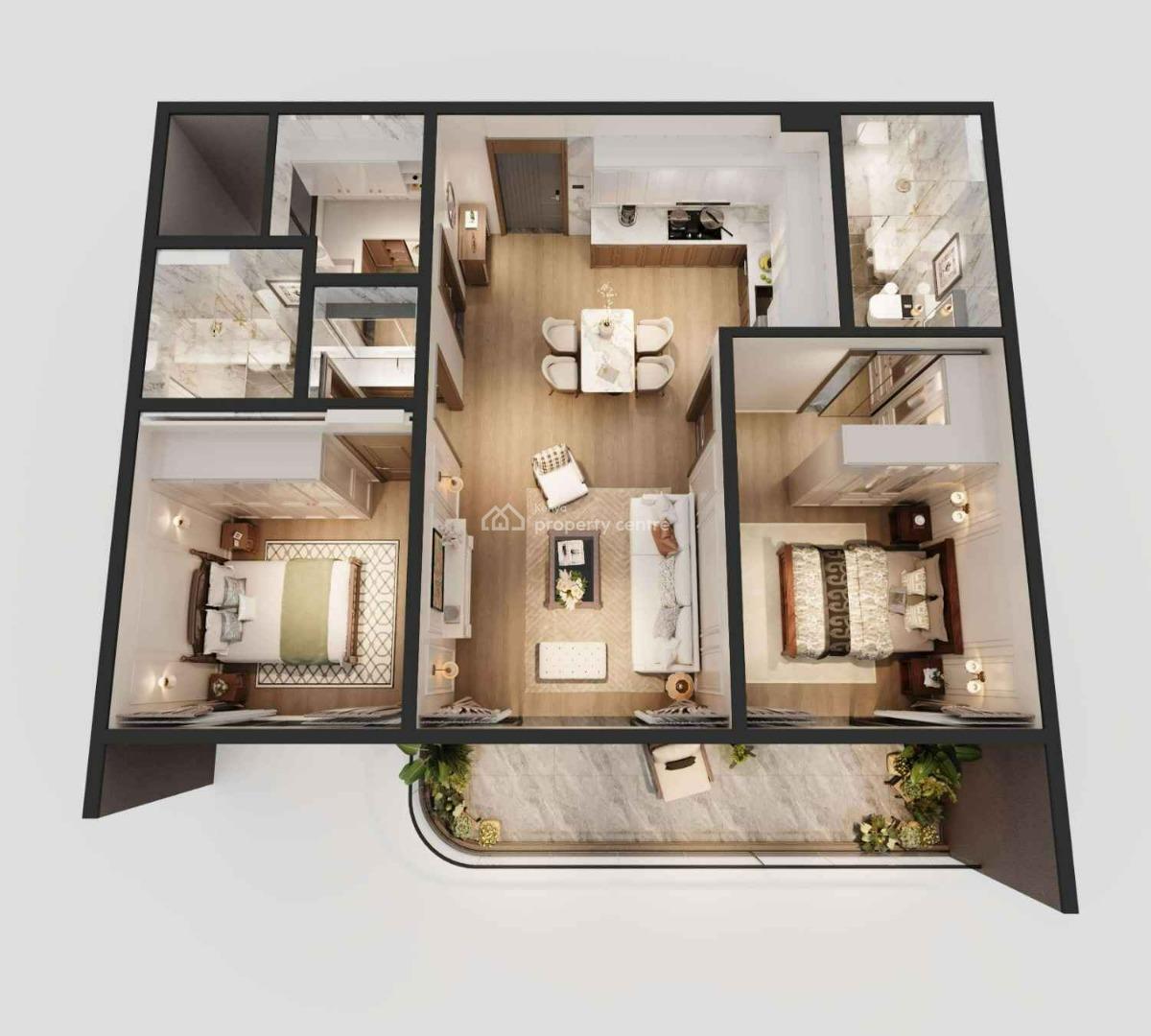 Two Bedroom Apartments in Riverside Drive, Riverside Drive, Westlands, Nairobi, Apartment for Sale