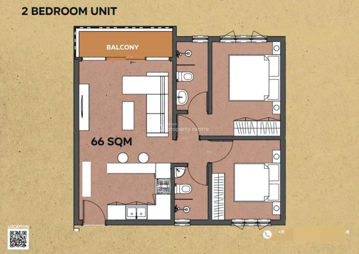 2 Bedroom,standard, White Peacock Hotel, Mtwapa, Kilifi, Apartment for Sale