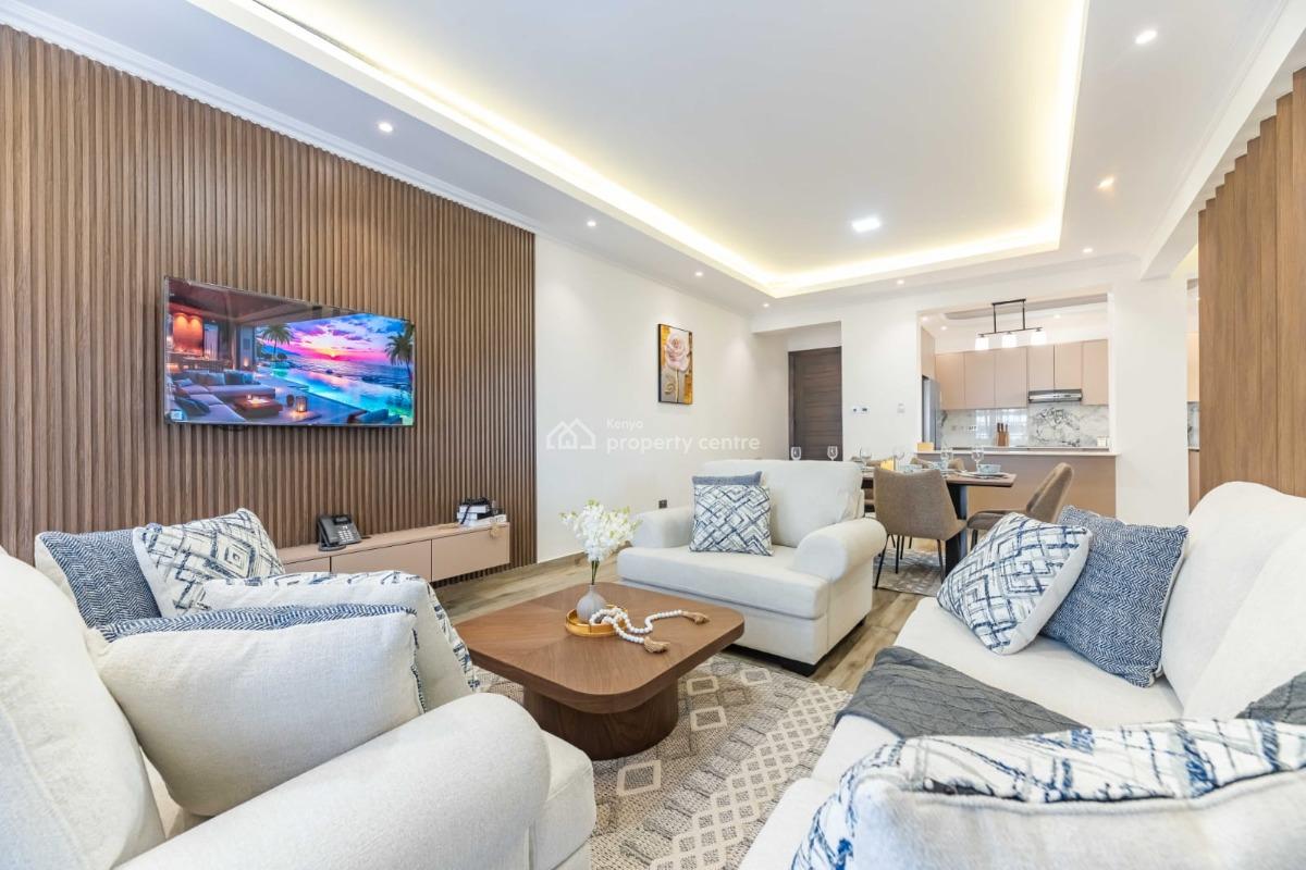 Fully Furnished and Serviced 2 Bedroom All Ensuite, Brookside Drive, Westlands, Nairobi, Apartment for Rent