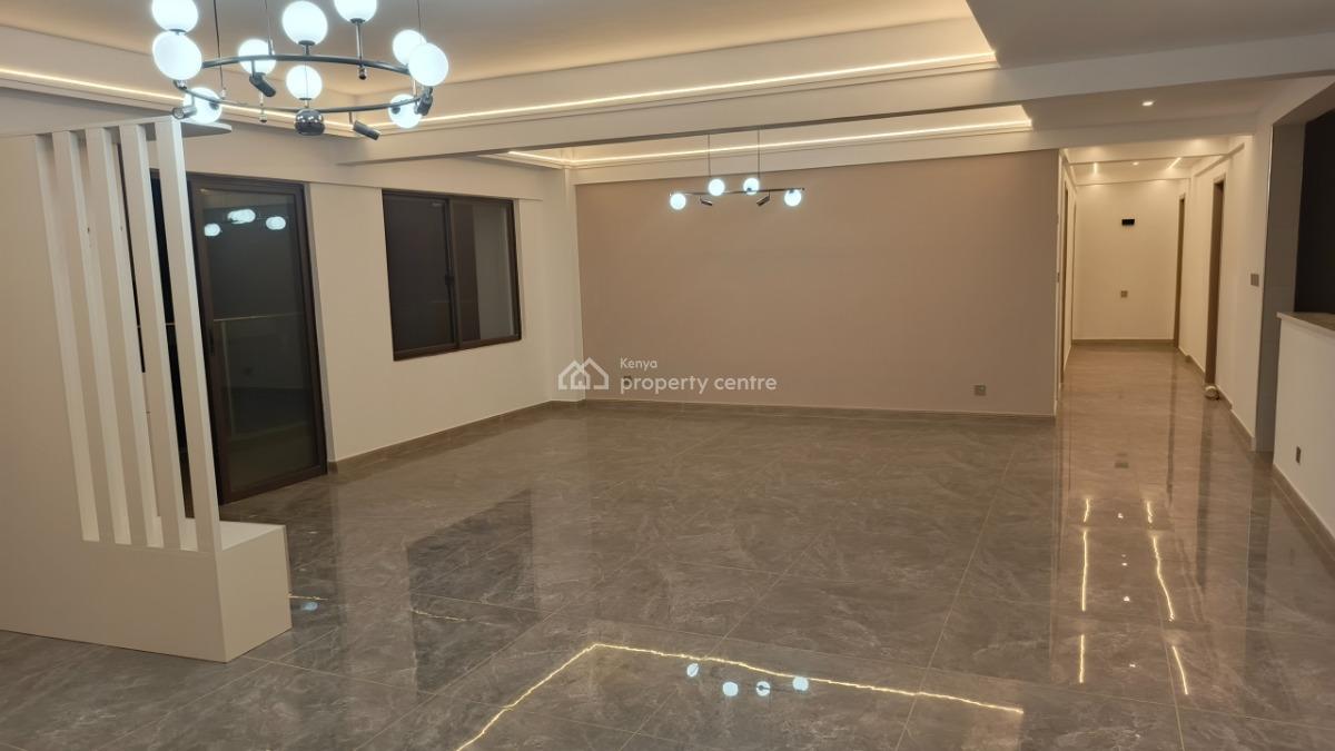 an Extraordinary Very Spacious 4 Bedroom All Ensuite Plus Dsq, Kileleshwa, Nairobi, Apartment for Rent