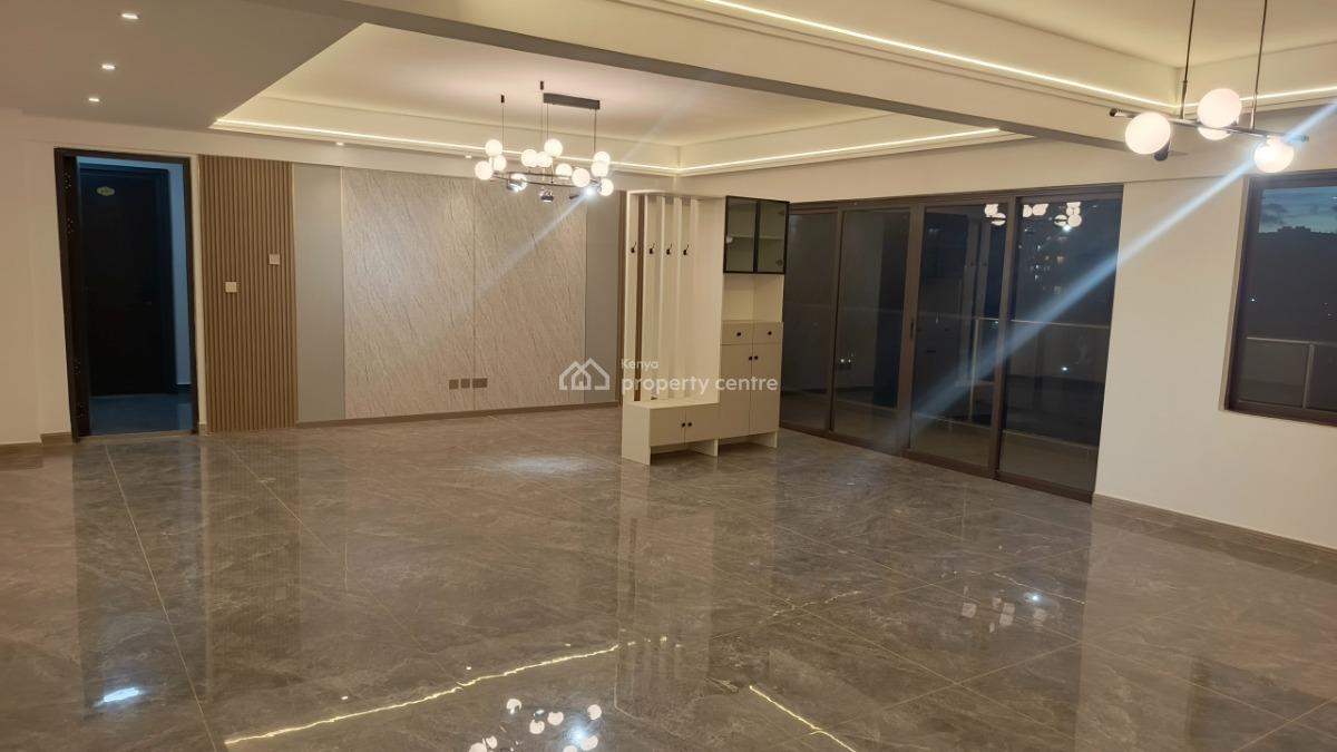 an Extraordinary Very Spacious 4 Bedroom All Ensuite Plus Dsq, Kileleshwa, Nairobi, Apartment for Rent