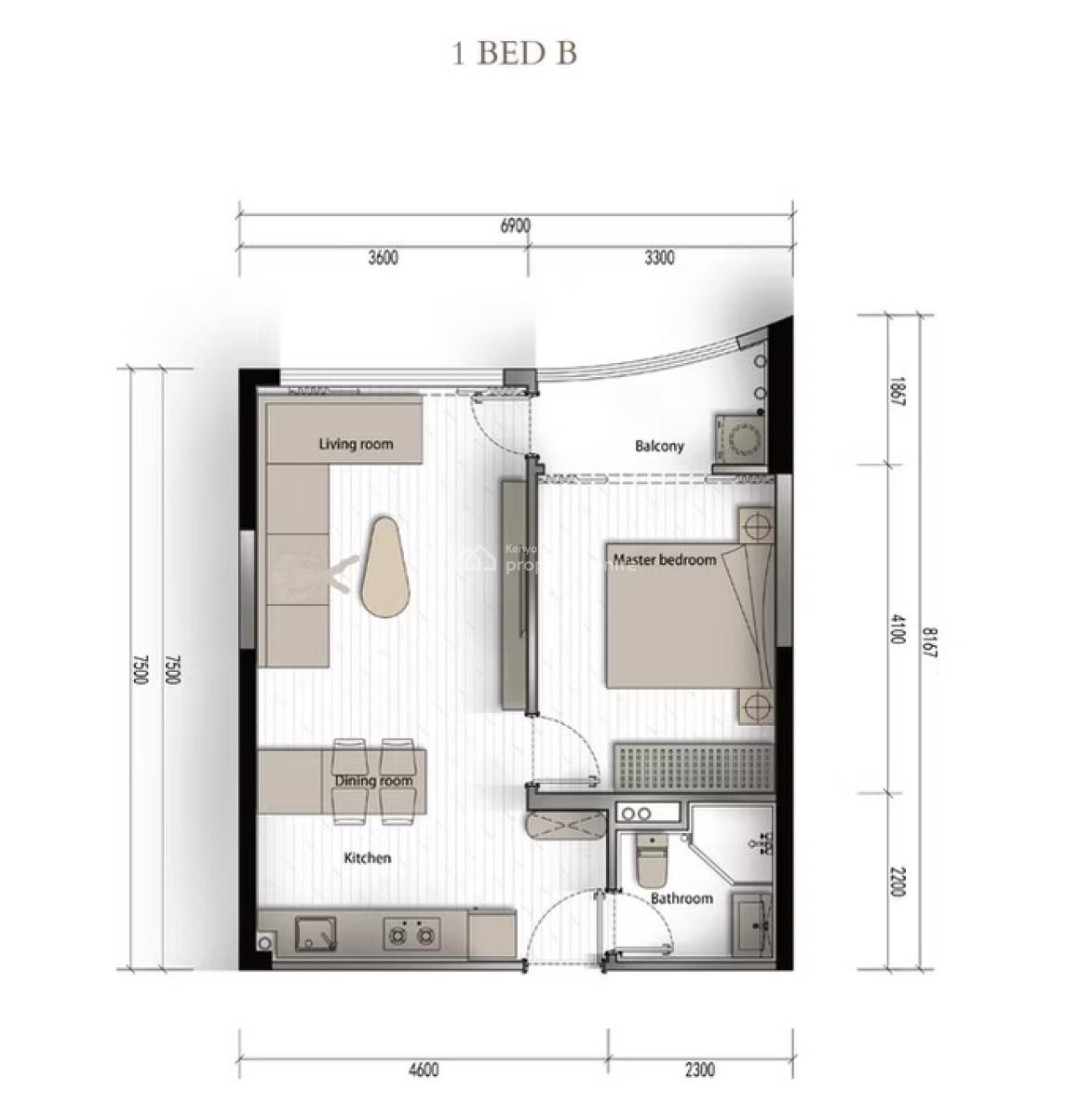 1 Bedroom Apartment, Westlands, Nairobi, Apartment for Sale