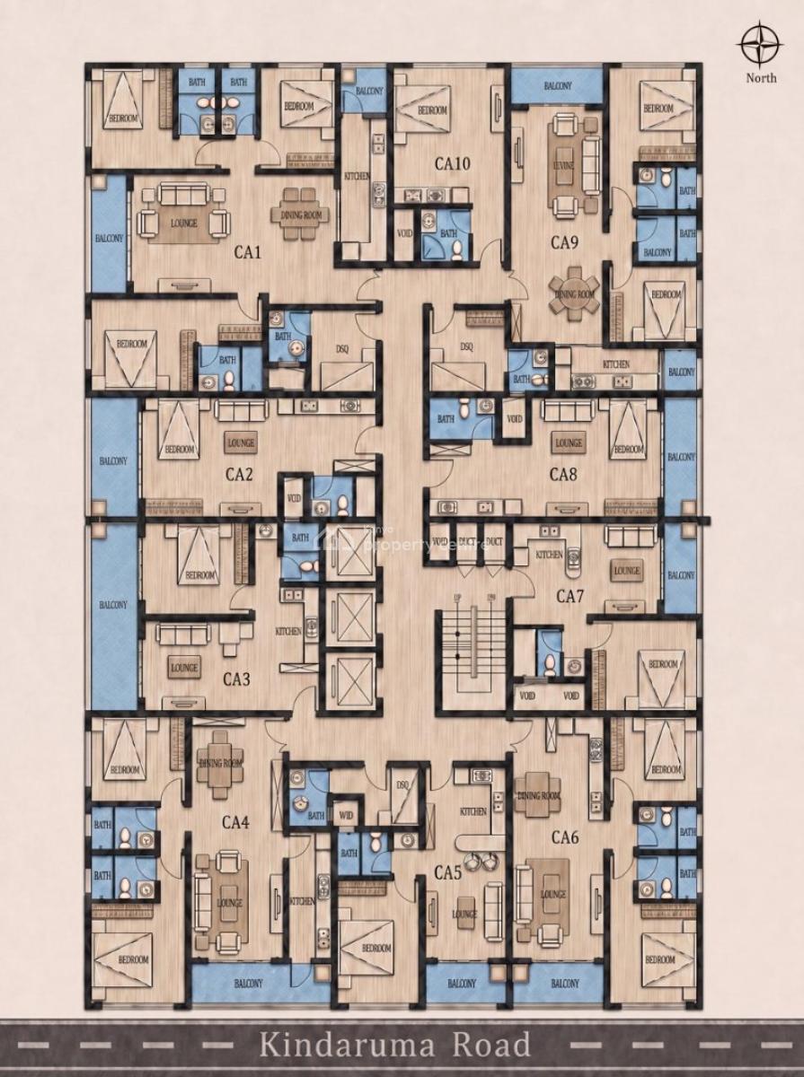 Studio Apartment, Kindaruma Road, Kilimani, Nairobi, Apartment for Sale
