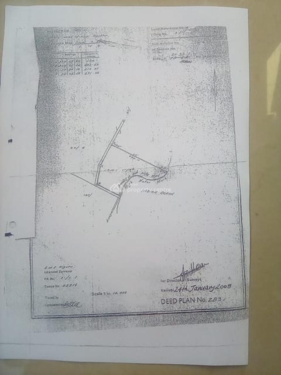 50 Acres Beach Front Property,beach Property, Kilifi Bofa, Malindi Town, Kilifi, Mixed-use Land for Sale