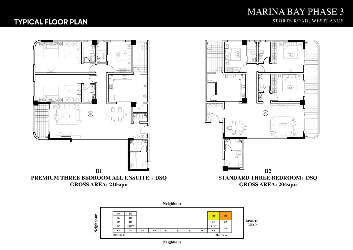 Off Plan Project: 3 Bedroom Ensuite Plus Dsq in Westlands, Sports Road, Westlands, Nairobi, Apartment for Sale