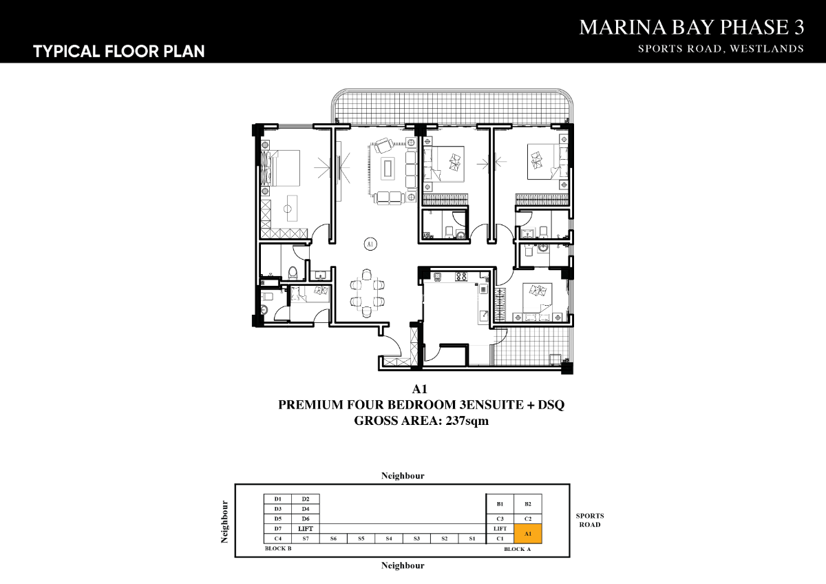 Off Plan 4 Bedroom Ensuite Plus Detached Dsq in Westlands, Sports Road, Westlands, Nairobi, Apartment for Sale