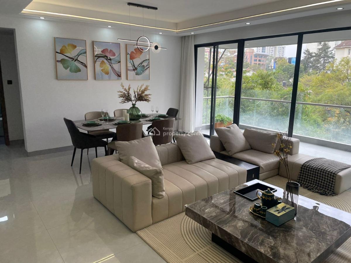 an Elegant Very Spacious 3 Bedroom All Ensuite Plus Dsq, George Padmore, Kilimani, Nairobi, Apartment for Sale
