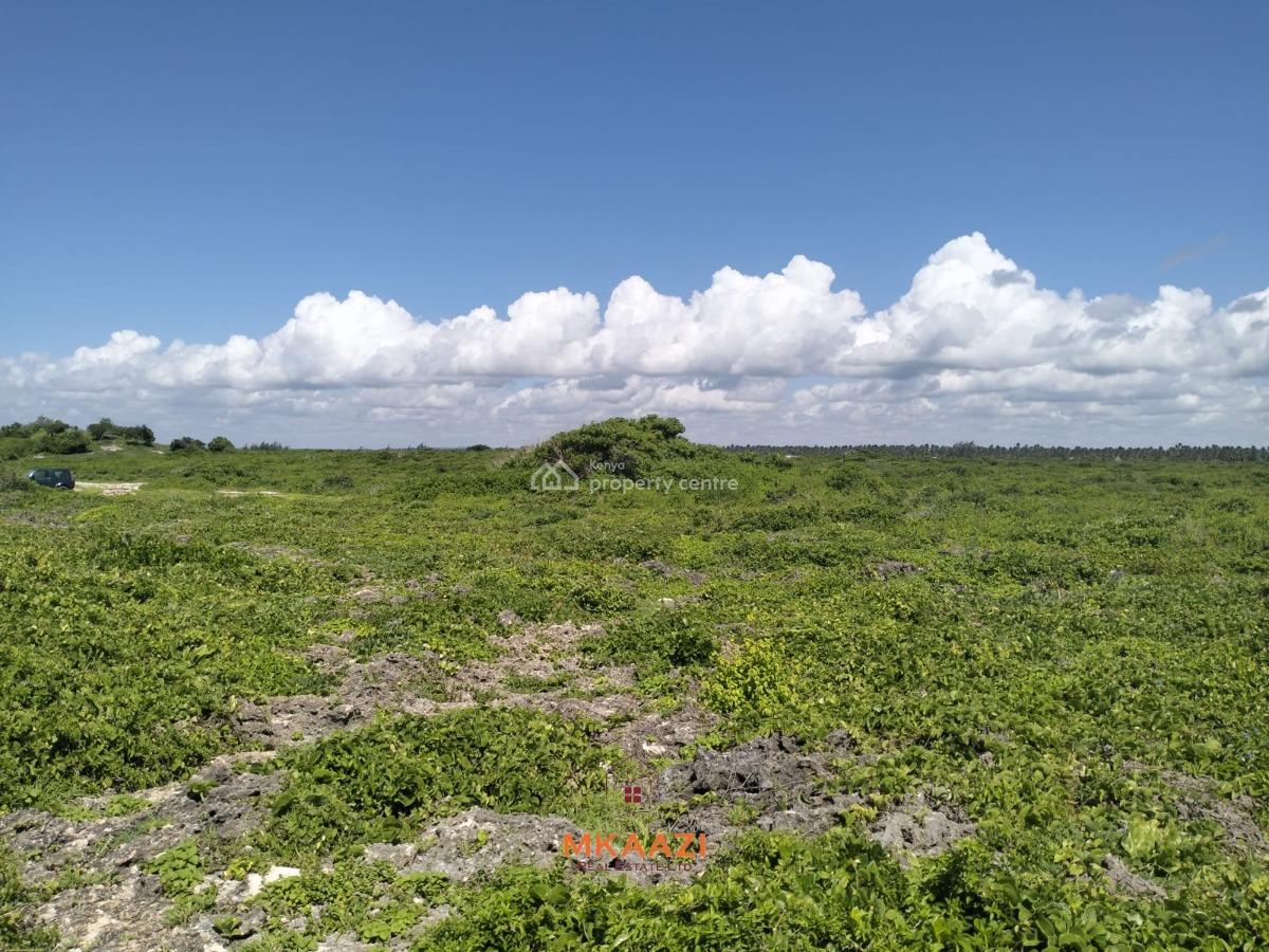 Prime 3-acre Cliffside Beachfront Land in Uyombo Near Mida Creek, Uyombo, Matsangoni, Kilifi, Land for Sale