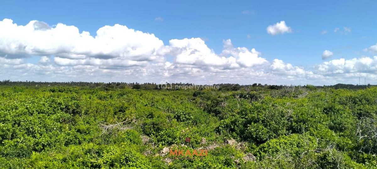 Prime 3-acre Cliffside Beachfront Land in Uyombo Near Mida Creek, Uyombo, Matsangoni, Kilifi, Land for Sale