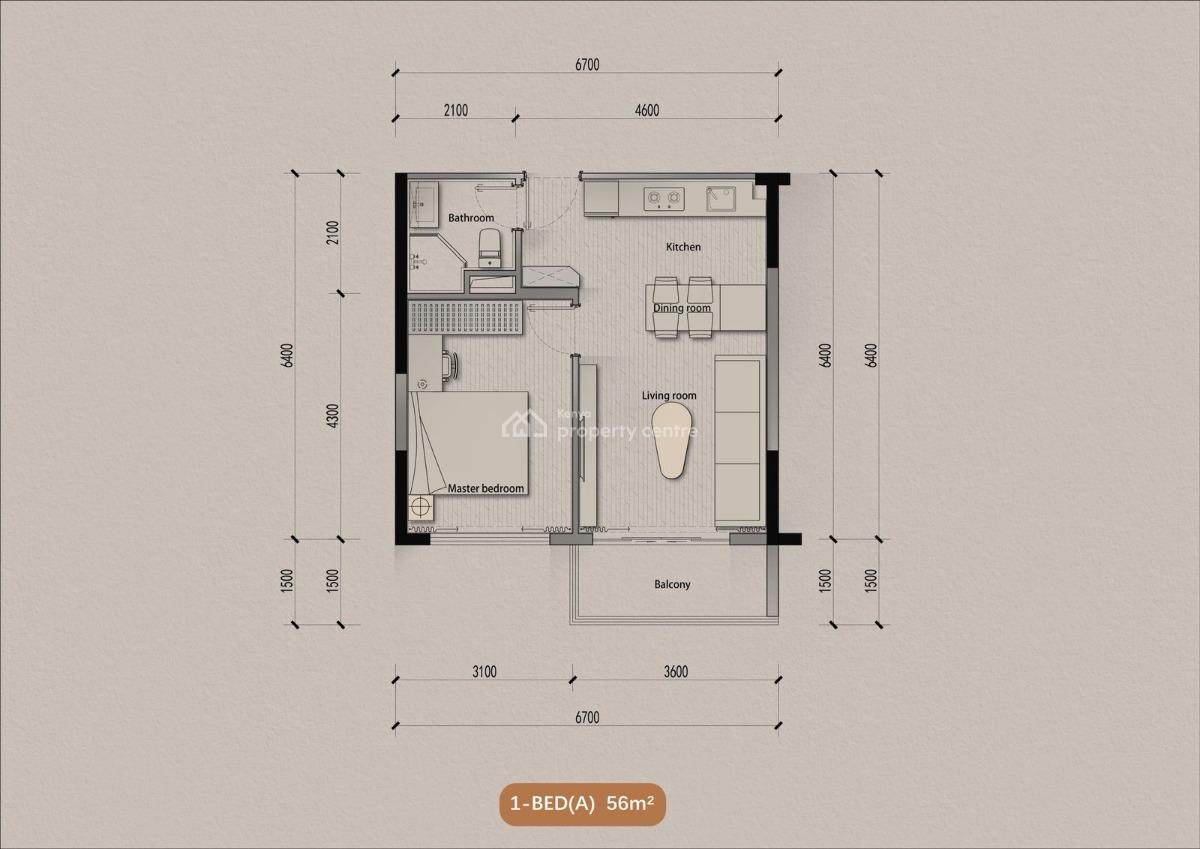 1 Bedroom Apartment., Syokimau/mulolongo, Machakos, Apartment for Sale