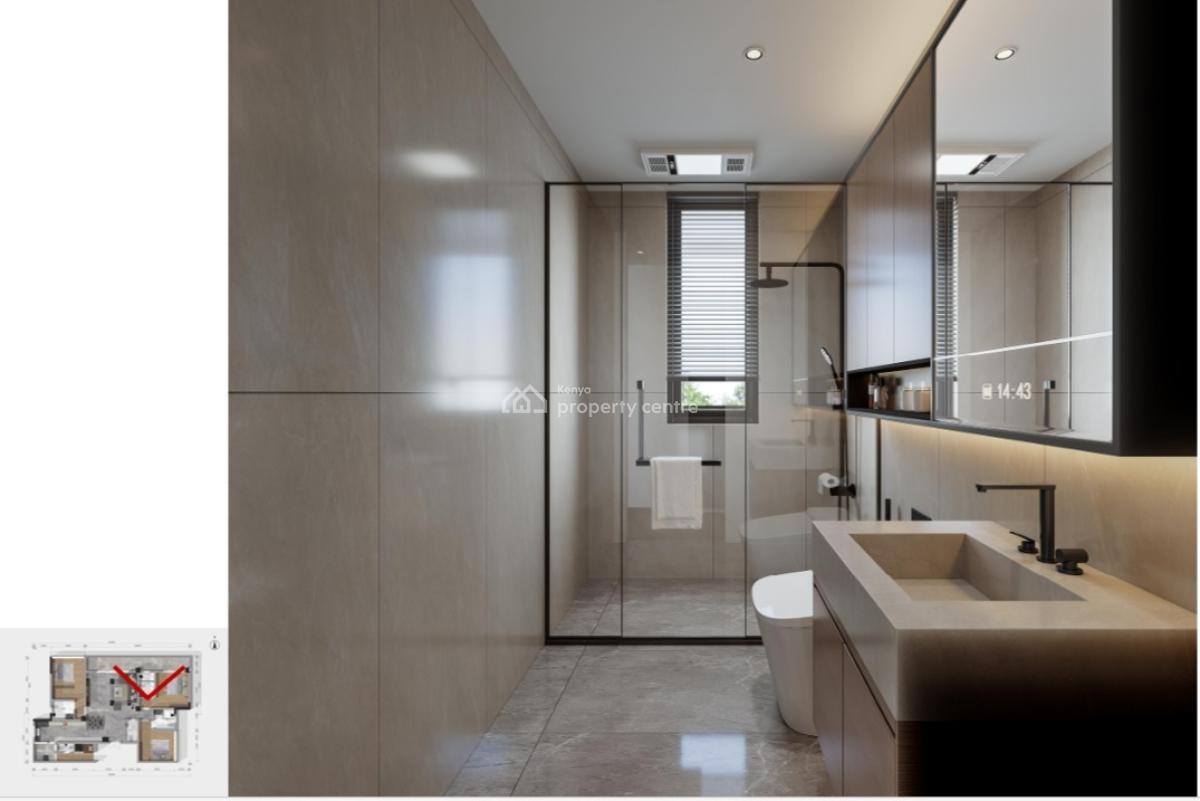 an Elegant Very Spacious 2 Bedroom All Ensuite Plus Guest Cloakroom, Eldamaravine Road, Westlands, Nairobi, Apartment for Sale