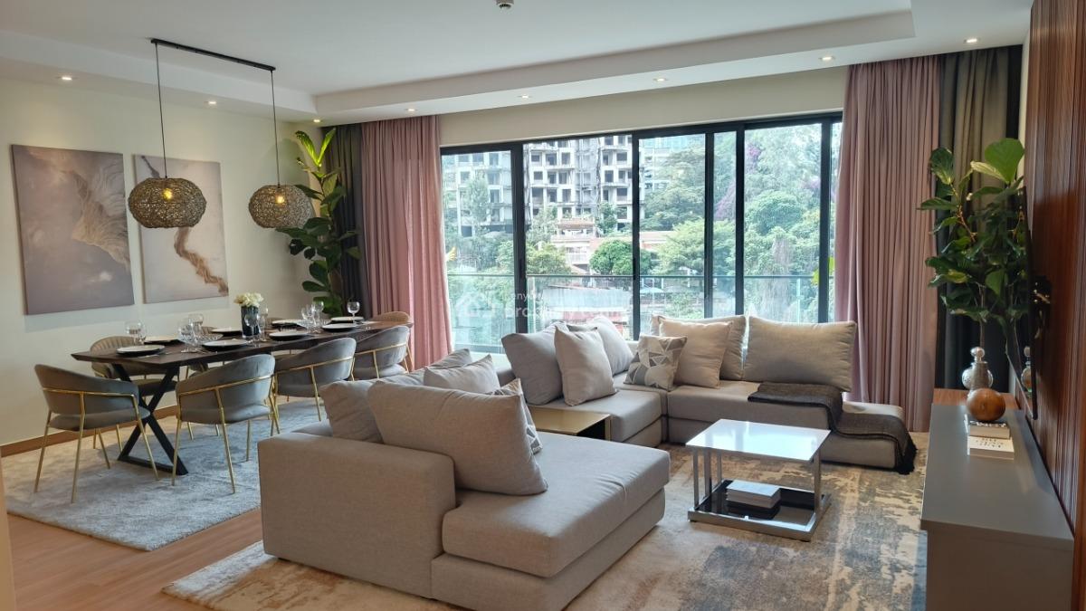 an Exceptional Very Spacious 3 Bedrooms All Ensuite Plus Dsq, Riverside Drive, Westlands, Nairobi, Apartment for Sale