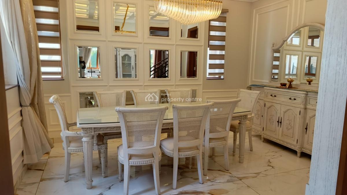an Elegant  5 Bedroom Fully Furnished Townhouse All Ensuite Plus Dsq, Lavington, Nairobi, House for Rent