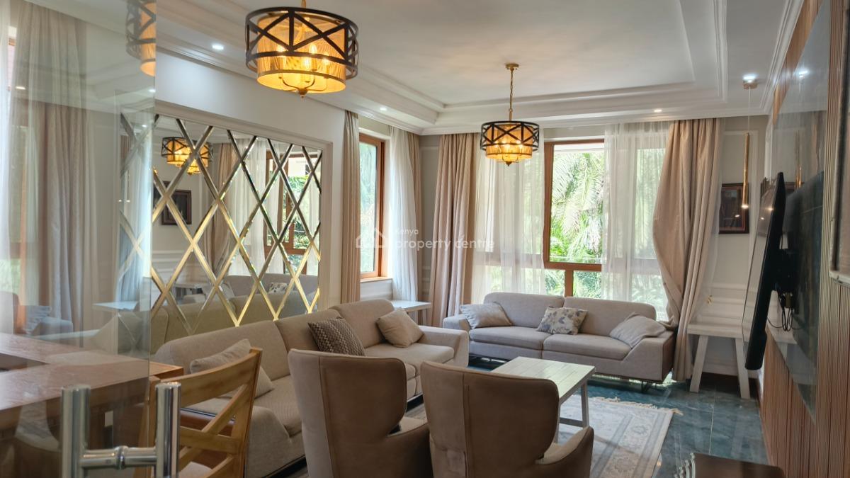 an Elegant  5 Bedroom Fully Furnished Townhouse All Ensuite Plus Dsq, Lavington, Nairobi, House for Rent