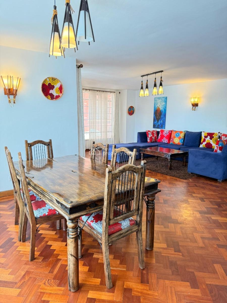 Fully Furnished 3 Bedroom Apartment+ Sq, State House Avenue, Kilimani, Nairobi, Apartment for Rent