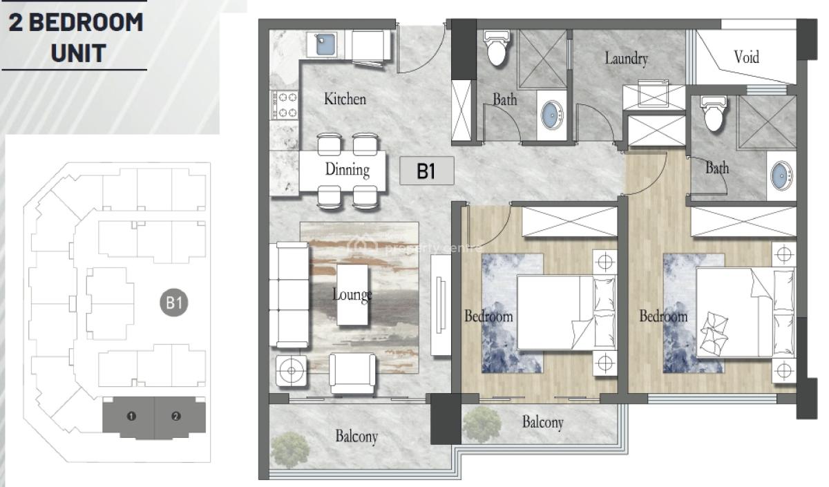 Executive 2 Bedrooms Apartments., Westlands, Westlands, Nairobi, Apartment for Sale
