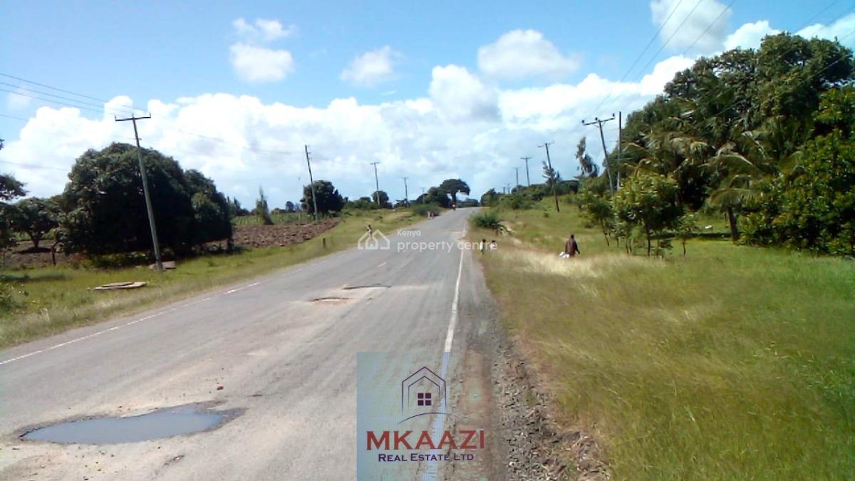 Prime 25-acres Road Frontage Land in Kakuyuni, Malindi, Kakuyuni, Malindi Town, Kilifi, Land for Sale