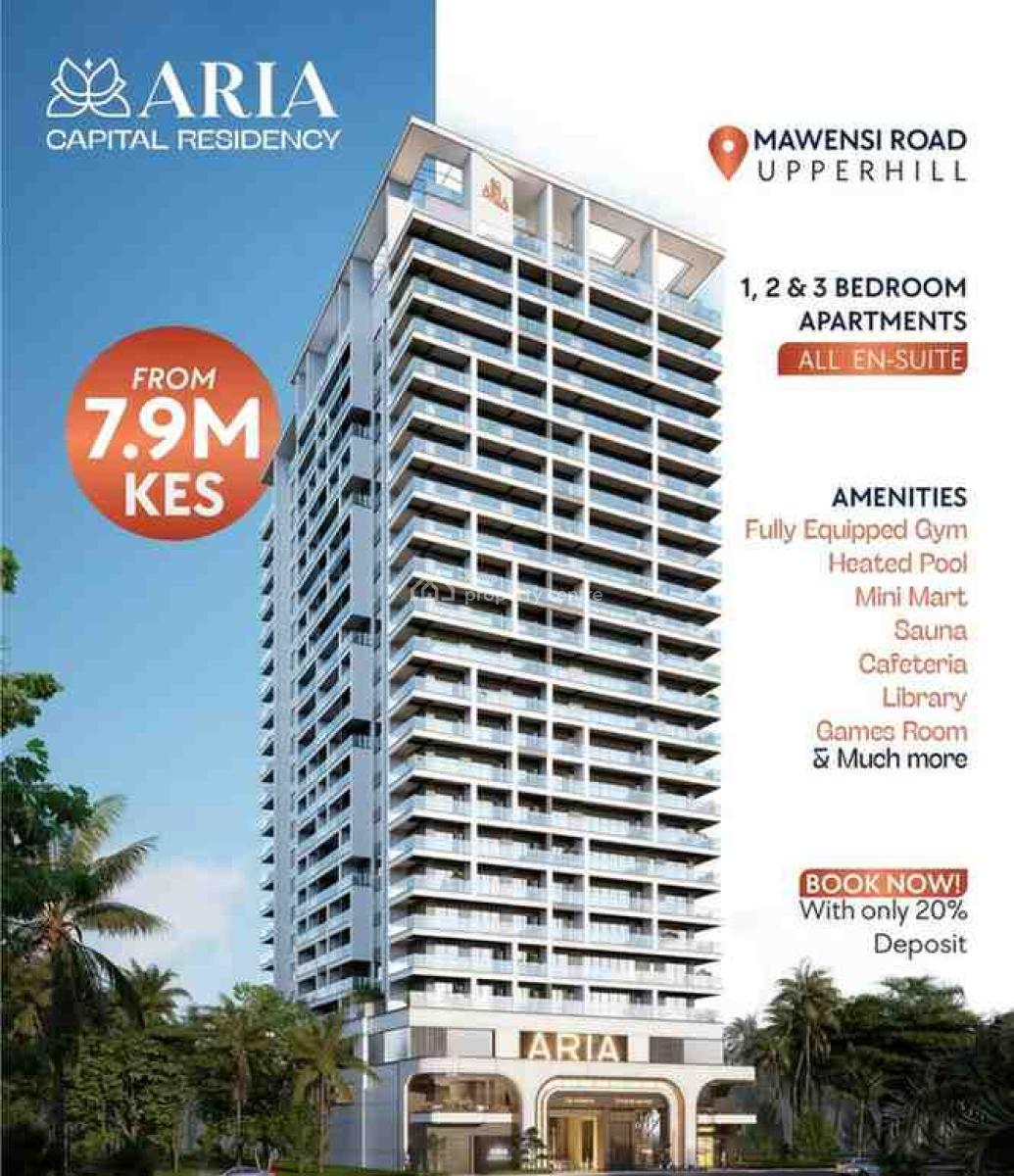 3 Bedroom Apartment in Upper Hill, Upper Hill, Kilimani, Nairobi, Apartment for Sale