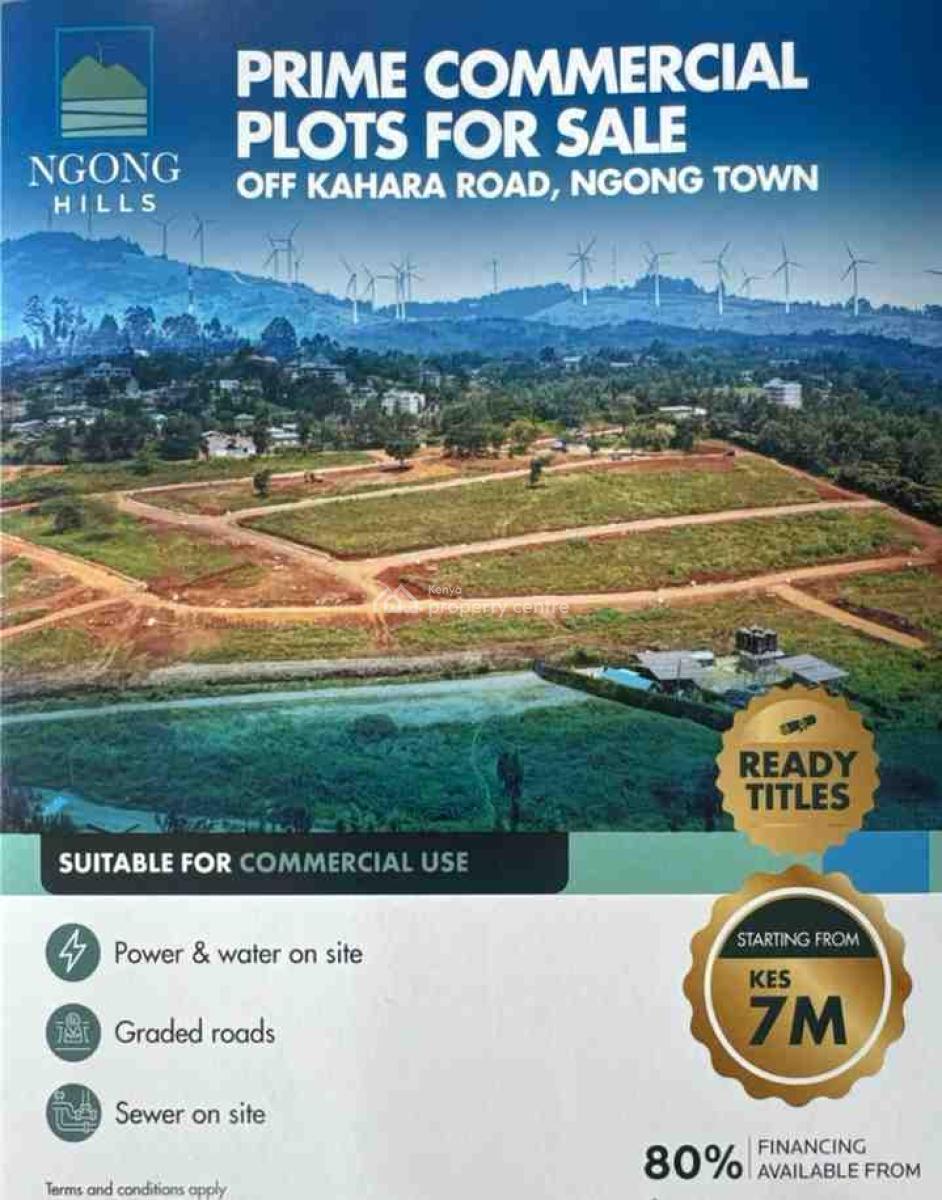 Plots in Ngong : Commercial, Lemiso Road, Ngong, Kajiado, Land for Sale