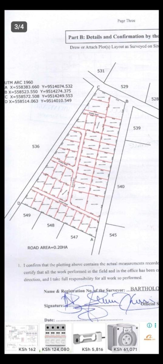 Quarter Plots Diani Second Row From The Beach and 3 Minute, Ukunda Diani Beach, Ukunda, Kwale, Mixed-use Land for Sale