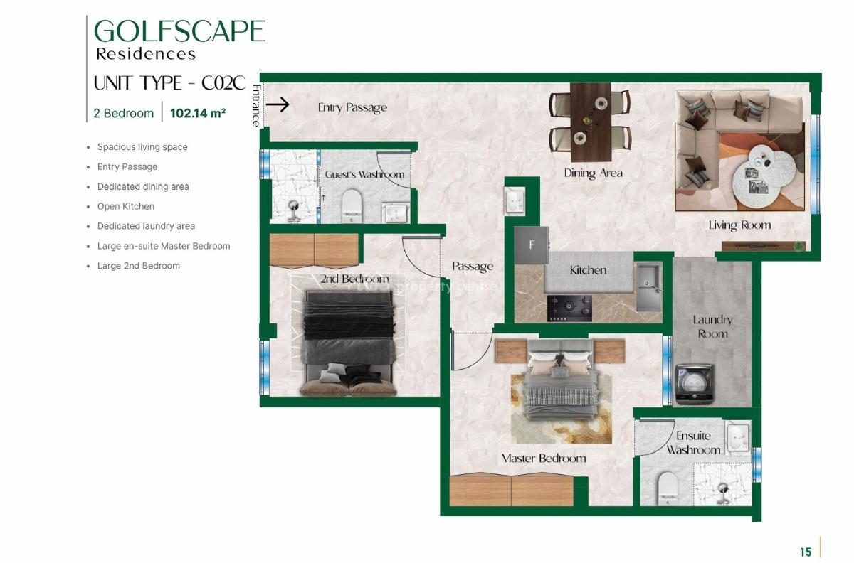 Golfscape Modern Apartments, Ngong Road, Kilimani, Nairobi, Apartment for Sale