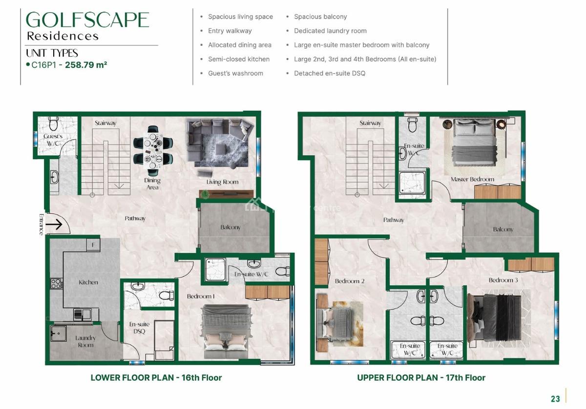 Golfscape Modern Apartments, Ngong Road, Kilimani, Nairobi, Apartment for Sale