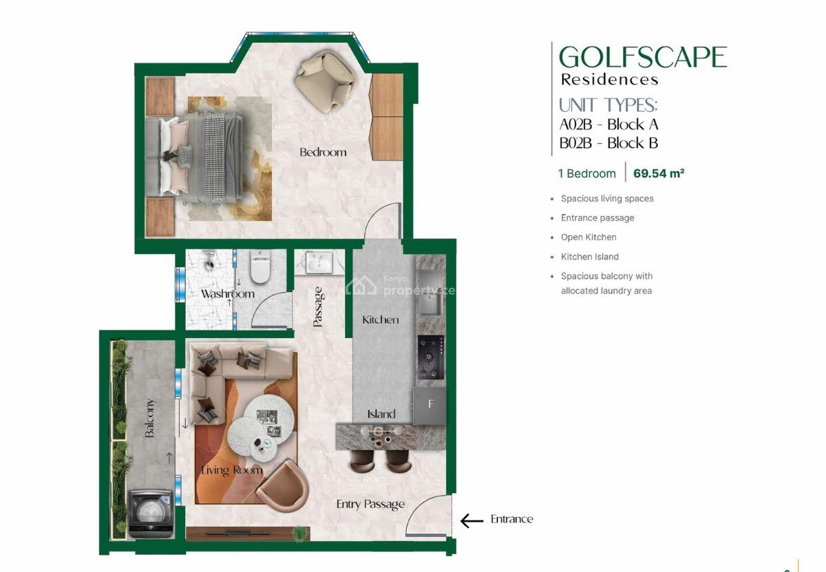 Golfscape Modern Apartments, Ngong Road, Kilimani, Nairobi, Apartment for Sale