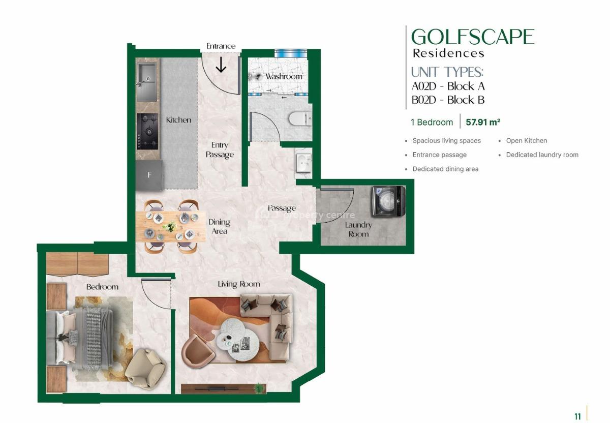 Golfscape Modern Apartments, Ngong Road, Kilimani, Nairobi, Apartment for Sale