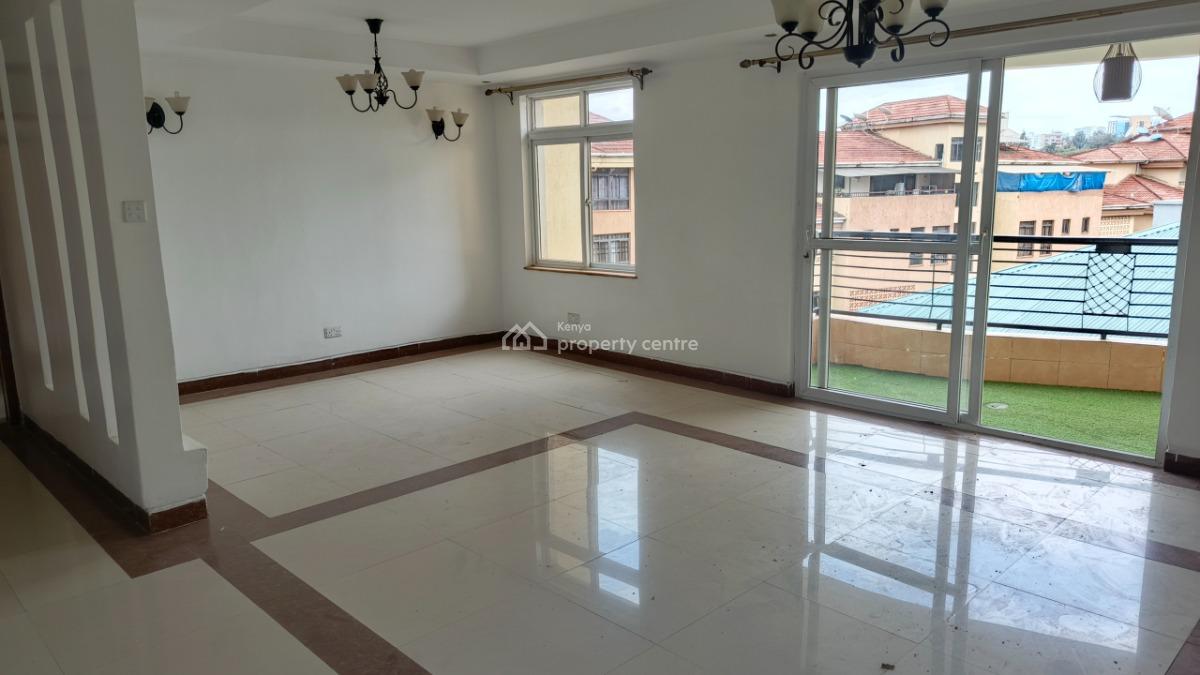 an Excellent Spacious 3 Bedroom Master Ensuite Plus Dsq, Kileleshwa, Nairobi, Apartment for Rent