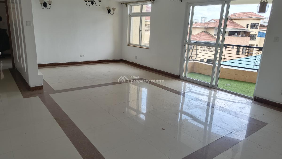 an Excellent Spacious 3 Bedroom Master Ensuite Plus Dsq, Kileleshwa, Nairobi, Apartment for Rent