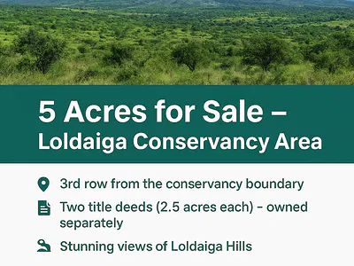 Affordable Plots of Commercial Land — Burguret, Nanyuki, Laikipia
