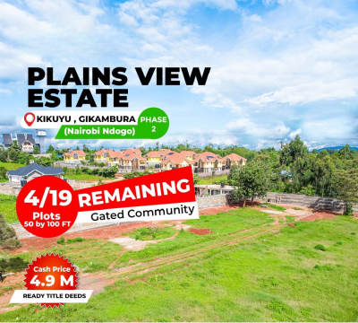 Fully Serviced and Build Ready 1/8-acre Plots, Nairobi Ndogo Estate, Gikambura, Kikuyu, Kiambu, Residential Land for Sale