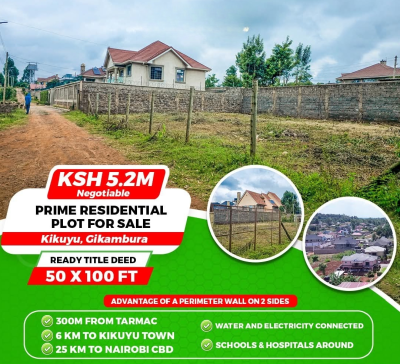 Ready to Build Residential Plot!, Nairobi Ndogo Estate, Gikmabura, Kikuyu, Kiambu, Residential Land for Sale