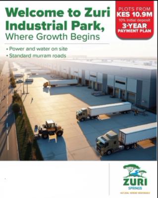 Welcome to The Zuri Springs Industrial Park!, Zuri Springs Estate, Juja, Kiambu, Industrial Land for Sale