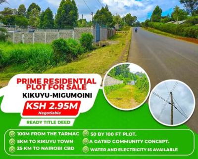 Build-ready Residential Plot Available in Kikuyu, Migumoini!, Migumoini, Kamangu, Kikuyu, Kiambu, Residential Land for Sale