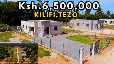 3 Bedroom Bungalow (flat Roof), Tezo, Kilifi, House for Sale