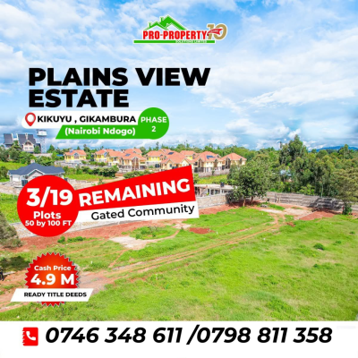 Prime Residential Plots, Thogoto,mutarakwa, Kikuyu, Kiambu, Land for Sale