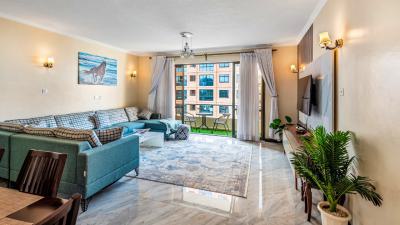 a Luxurious Fully Furnished and Serviced 2 Bedroom All Ensuite +dsq, Kileleshwa, Nairobi, Apartment for Rent