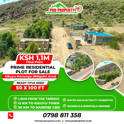 Prime Residential, Kamangu (ndiguini Area), Kikuyu, Kiambu, Residential Land for Sale