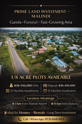 Ganda--furunzi Side of Malindi, Ganda–furunzi Side of Malindi, Malindi Town, Kilifi, Residential Land for Sale