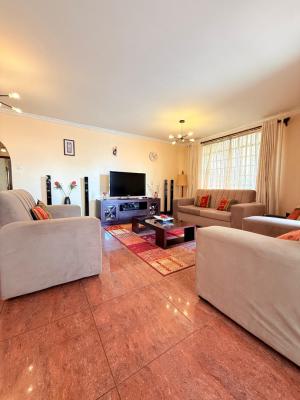 3 Bedroom Furnished Plus Sq, Kilimani, Nairobi, Apartment for Rent