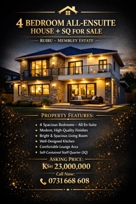 Ruiru -- Membley Estate, Ruiru – Membley Estate, Igoji West, Meru, Townhouse for Sale