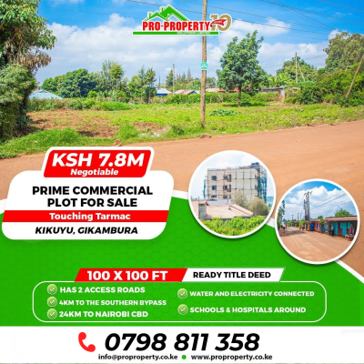 Prime Commercial Land, Gikambura, Kikuyu, Kiambu, Commercial Land for Sale