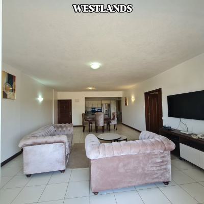 Furnished 2-bedroom All Ensuite Apartment + Dsq  Westlands, Westlands, Nairobi, Apartment for Rent