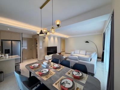 Luxury 3-bedroom + Dsq Furnished & Serviced Apartment 27th  Floor, Westlands, Nairobi, Apartment for Rent