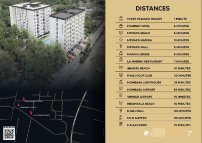 2 Bedroom,standard, White Peacock Hotel, Mtwapa, Kilifi, Apartment for Sale