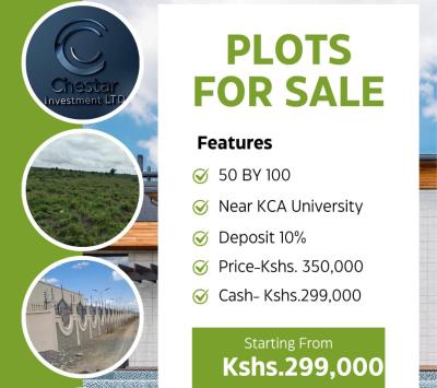 50 By 100 Plots, Near Kca University, Kitengela, Kajiado, Land for Sale