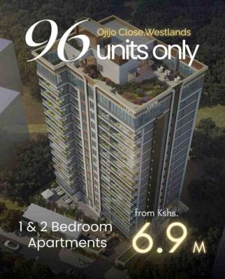 96 Units Only : 1 & 2 Apartments in Westlands, Westlands, Westlands, Nairobi, Apartment for Sale